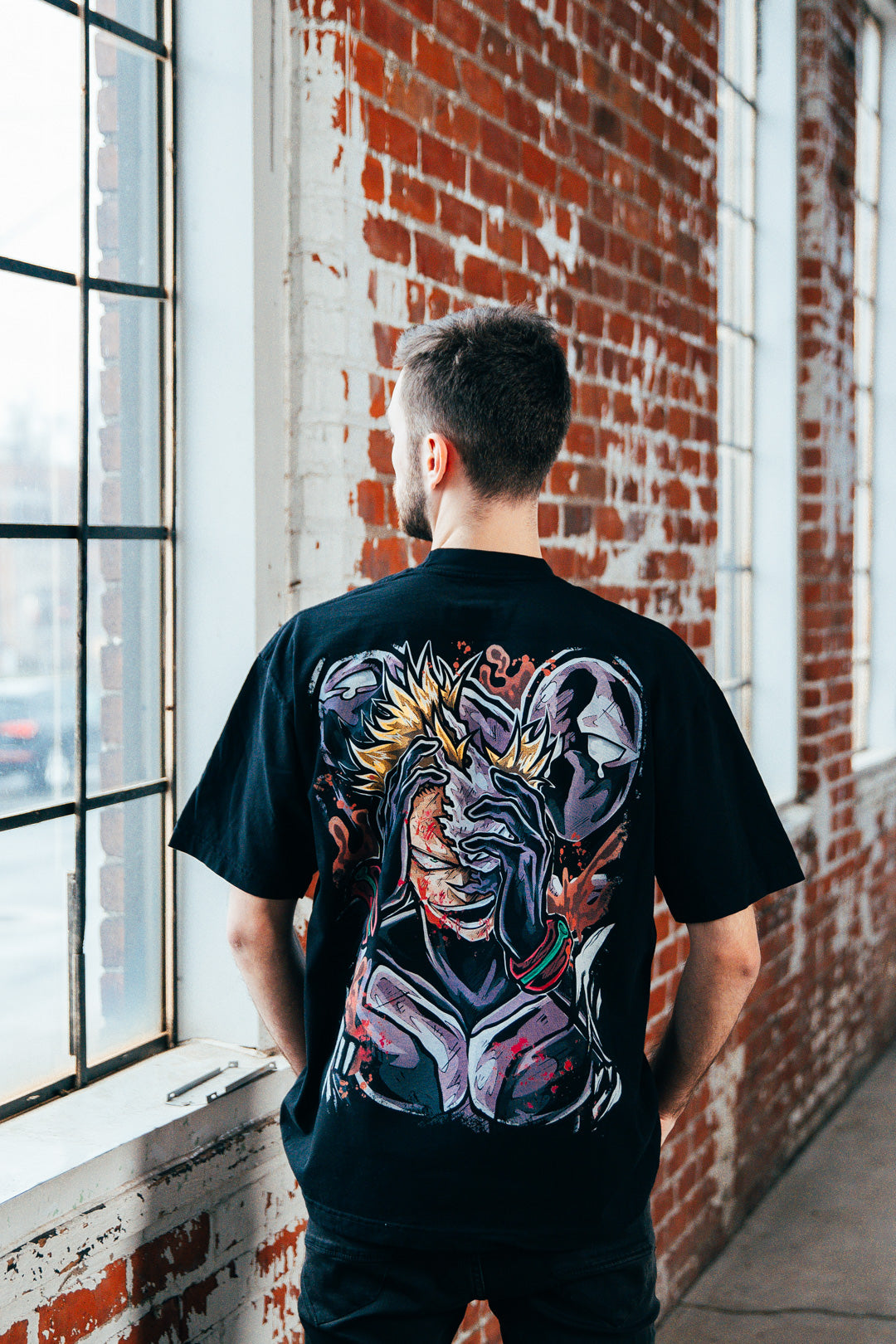 Split Terror Heavyweight Tee - Black