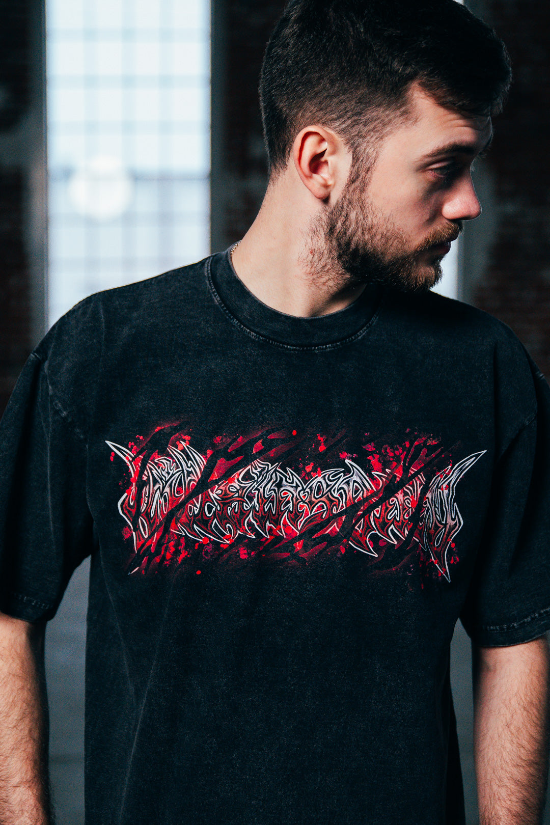 Hero Purge Mineral Wash Heavyweight Tee - Black