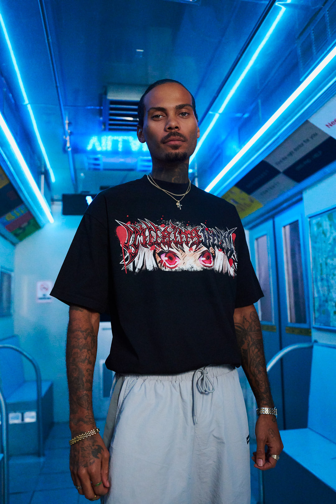 Stitched Madness Heavyweight Tee - Black