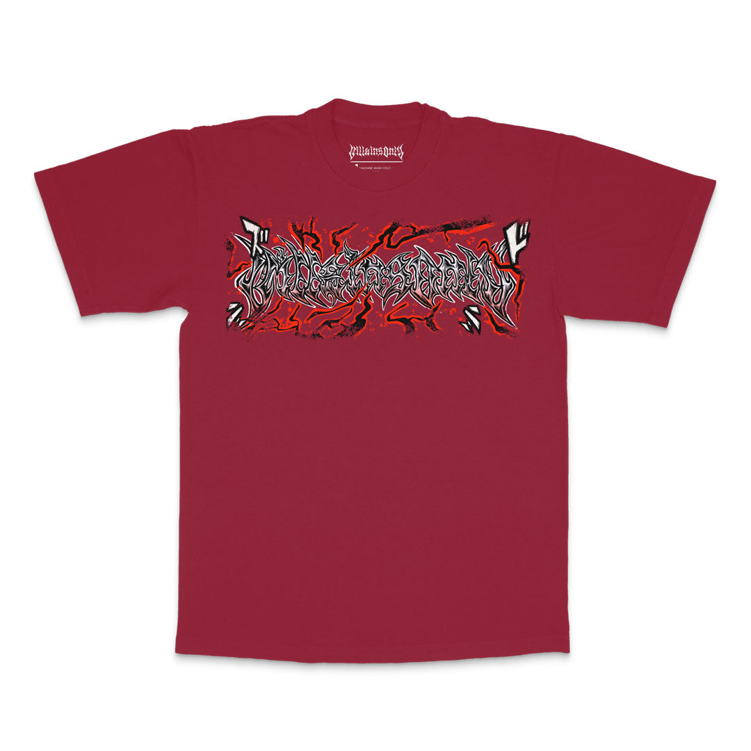 Awakened Apex Heavyweight Tee - Dark Red