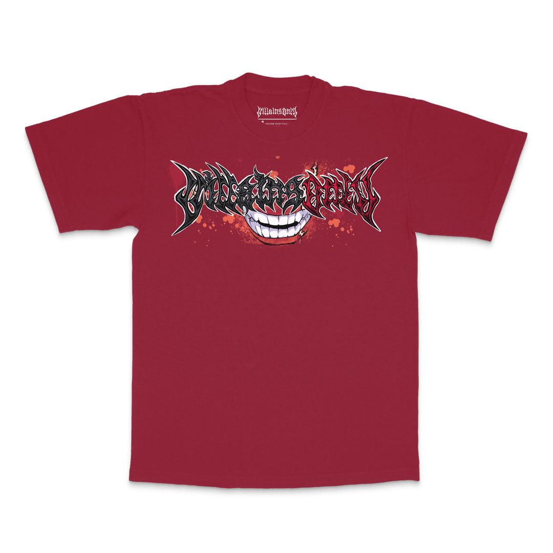 Bloodlust Heavyweight Tee - Dark Red