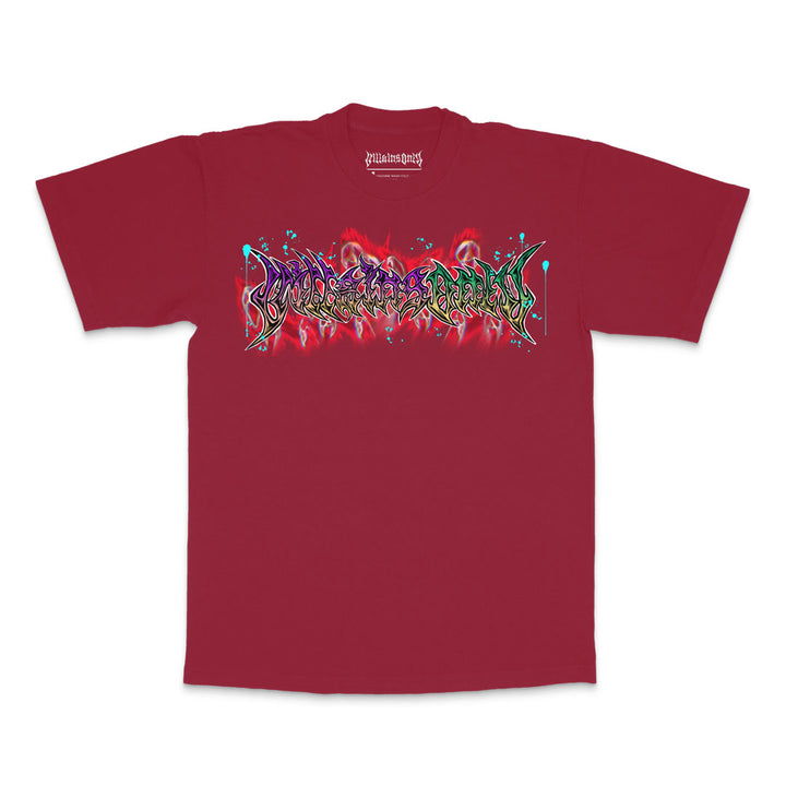 Unseen Menace Heavyweight Tee - Dark Red