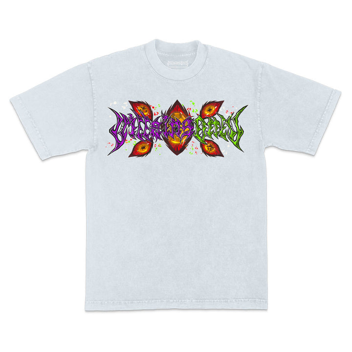 Upper Moon 1 Mineral Wash Heavyweight Tee - Ice Grey