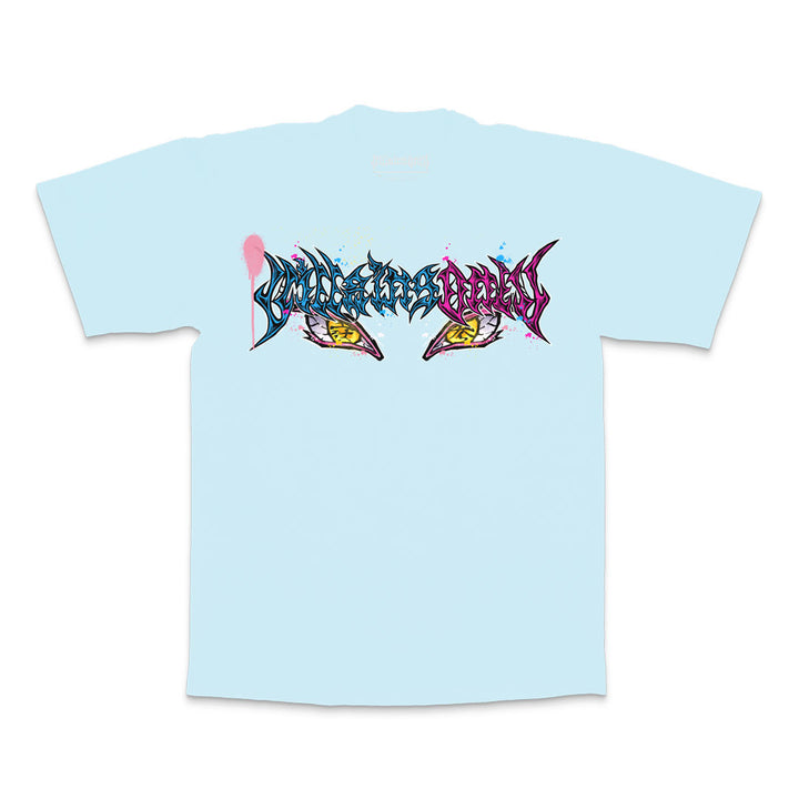 Death Compass Heavyweight Tee - Light Blue
