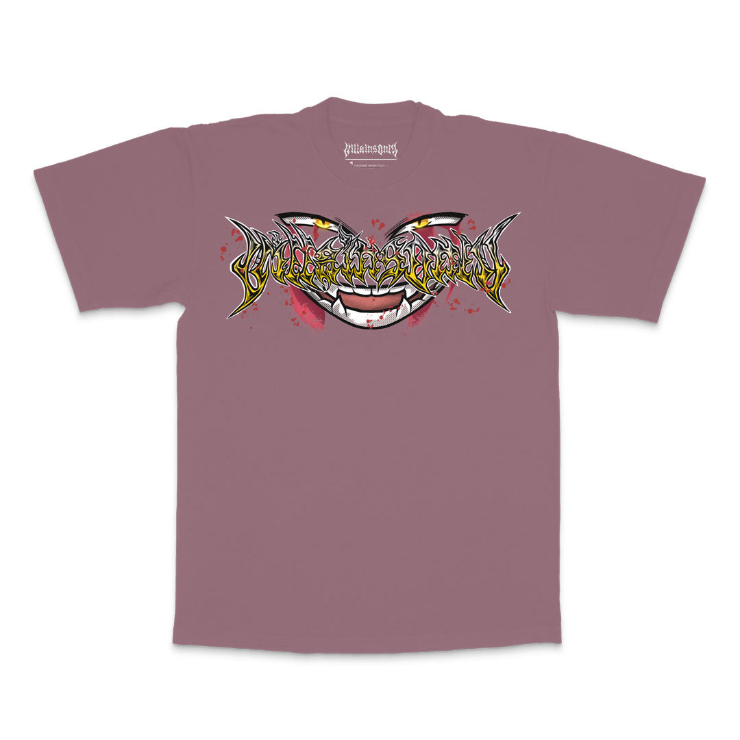 Lethal Grin Heavyweight Tee - Mauve