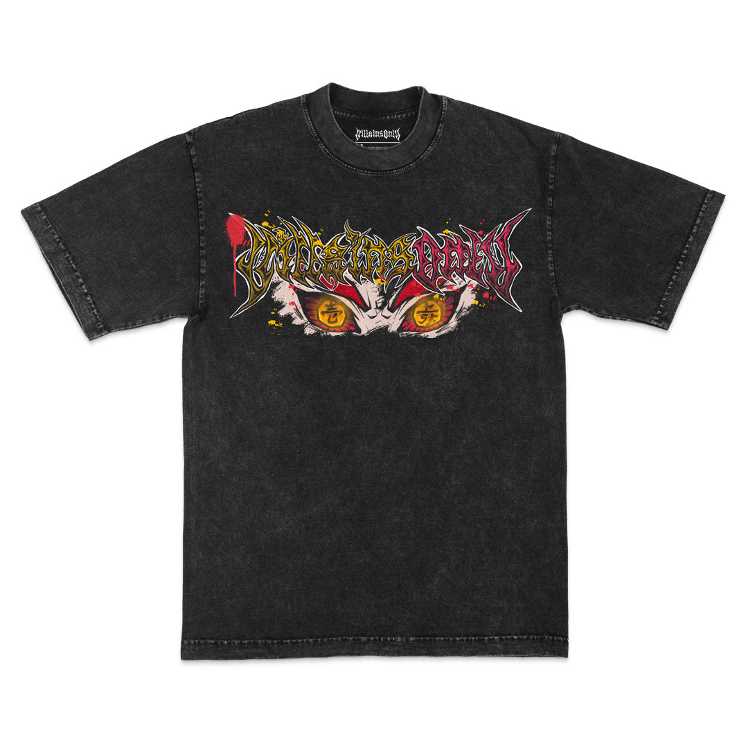 Scorching Abyss Mineral Wash Heavyweight Tee - Black