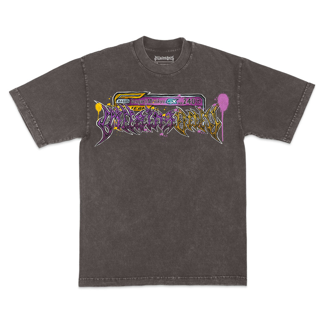Nightmare Duo Mineral Wash Heavyweight Tee - Cocoa