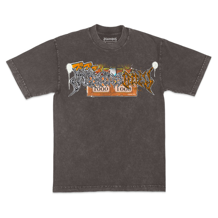 Obliterate! Mineral Wash Heavyweight Tee - Cocoa