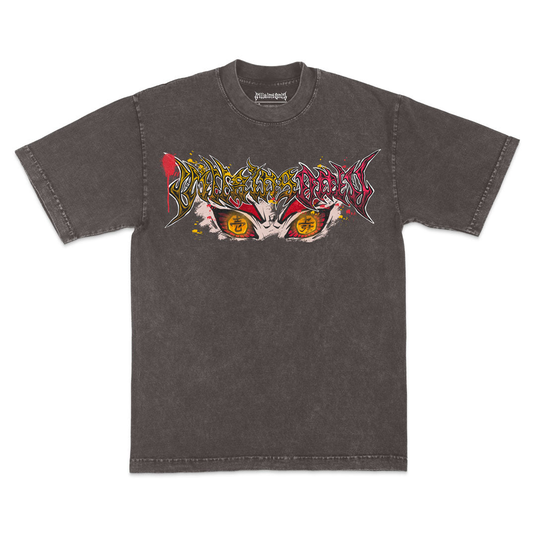 Scorching Abyss Mineral Wash Heavyweight Tee - Cocoa