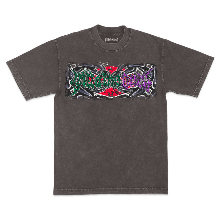 Rogue Exorcist Mineral Wash Heavyweight Tee - Cocoa