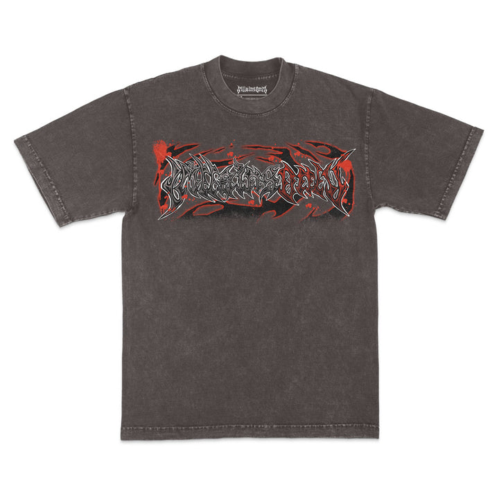Shadow of Oblivion Mineral Wash Heavyweight Tee - Cocoa
