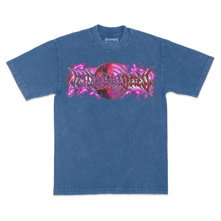 The Last Uchiha Mineral Wash Heavyweight Tee - Indigo