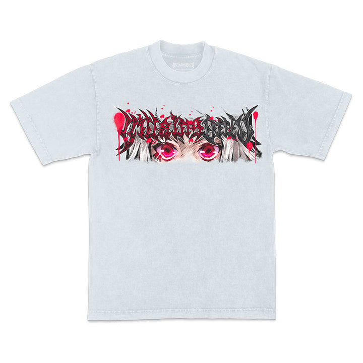 Stitched Madness Mineral Wash Heavyweight Tee - Ice Grey