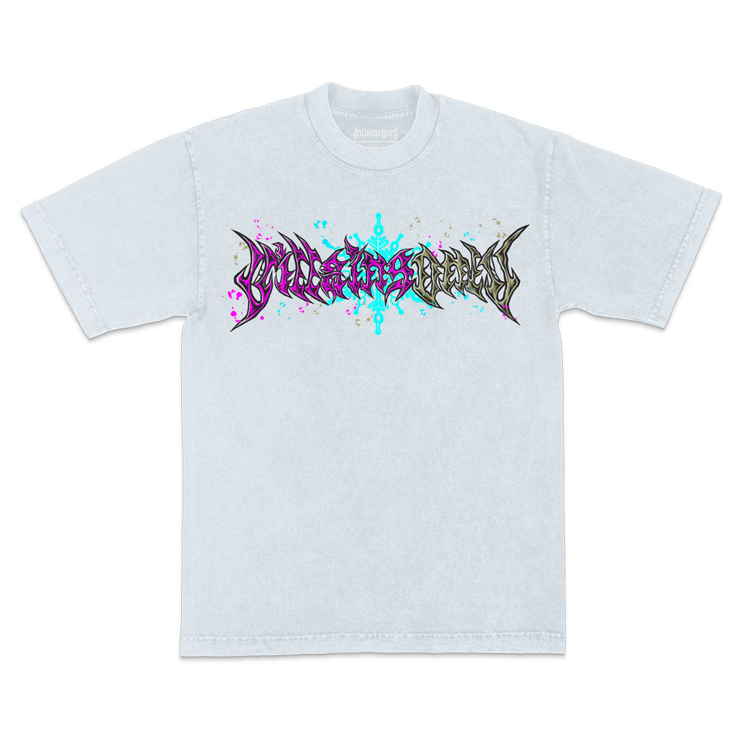 Upper Moon 3 Mineral Wash Heavyweight Tee - Ice Grey