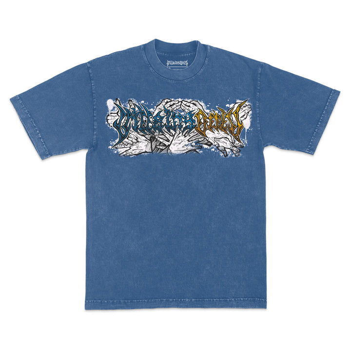 Heir of Shadows Mineral Wash Heavyweight Tee - Indigo