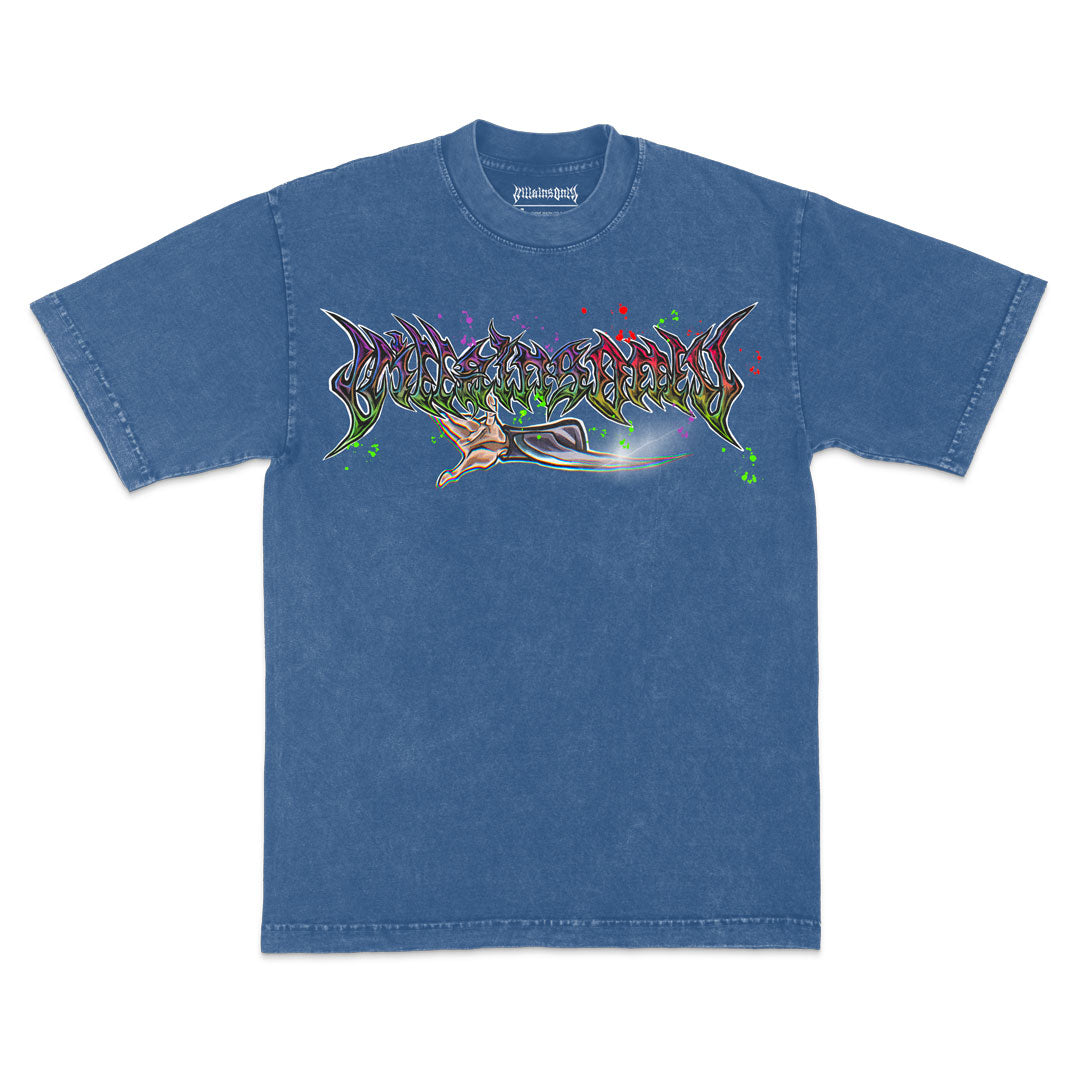 Ultimate Being Mineral Wash Heavyweight Tee - Indigo