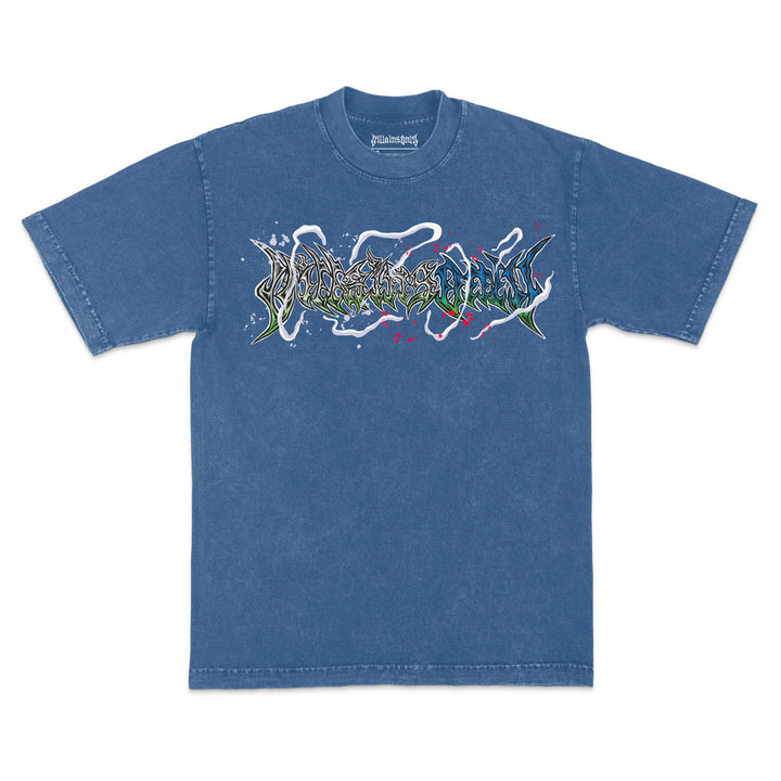 Haki Dominance Mineral Wash Heavyweight Tee - Indigo