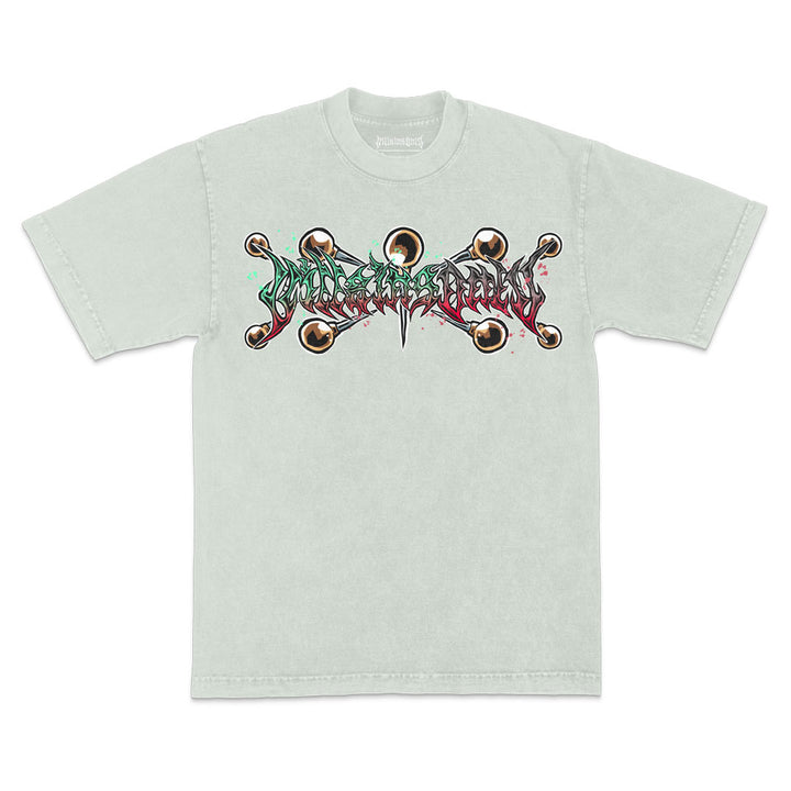 Deceptive Phantom Mineral Wash Heavyweight Tee - Limestone