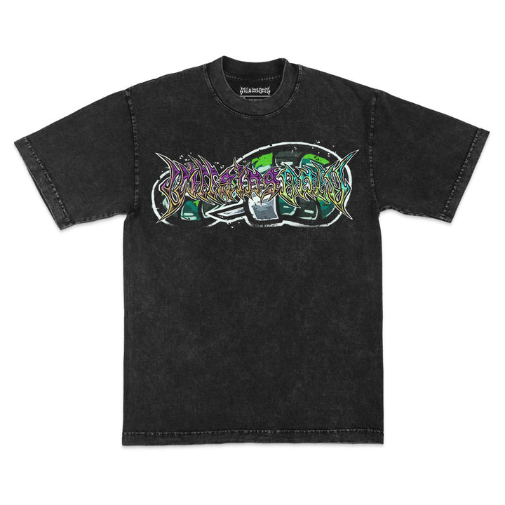King's Gambit Mineral Wash Heavyweight Tee - Black