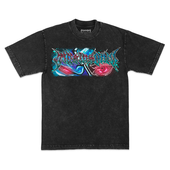 Rinnegan Ruler Mineral Wash Heavyweight Tee - Black