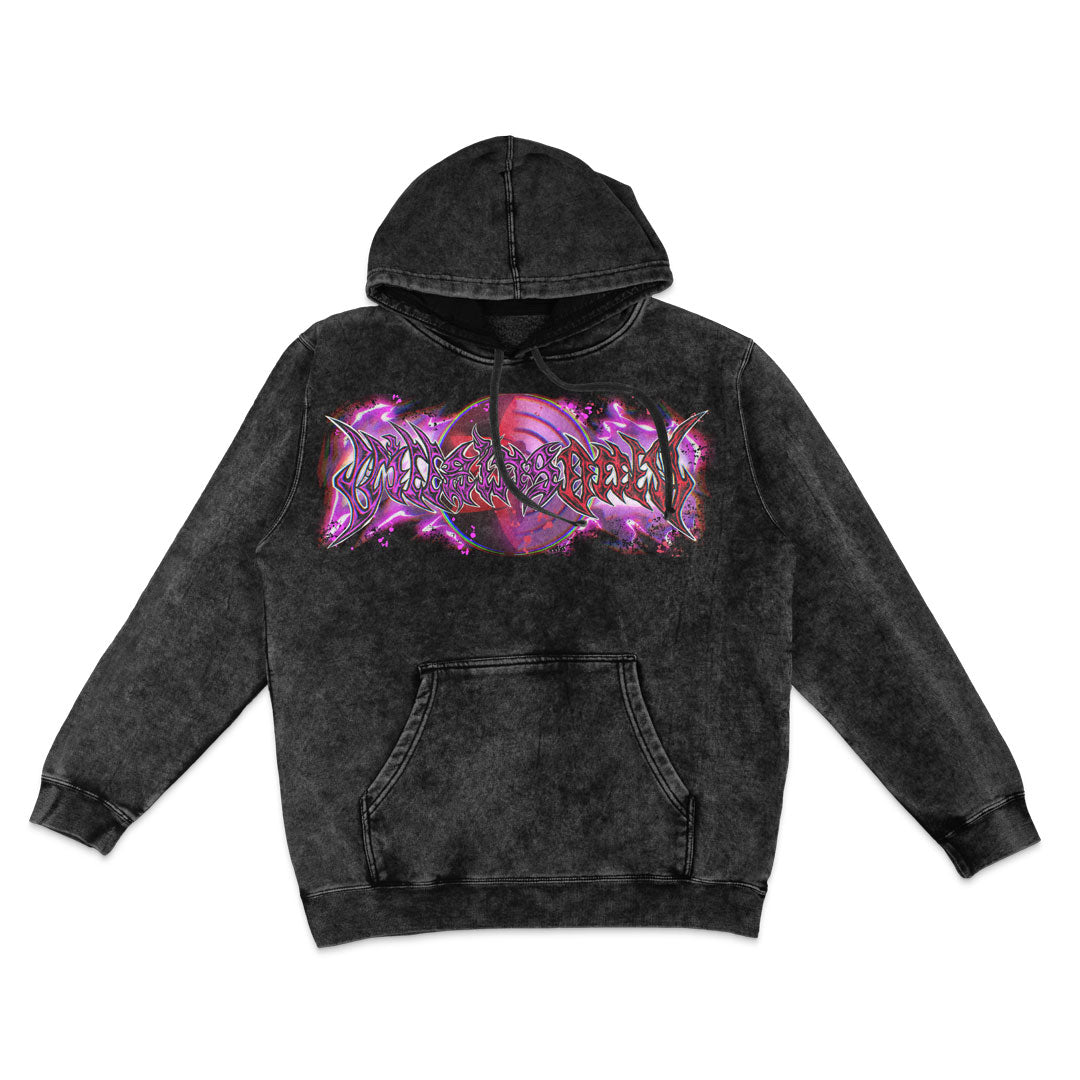 The Last Uchiha Vintage Wash Hoodie - Black