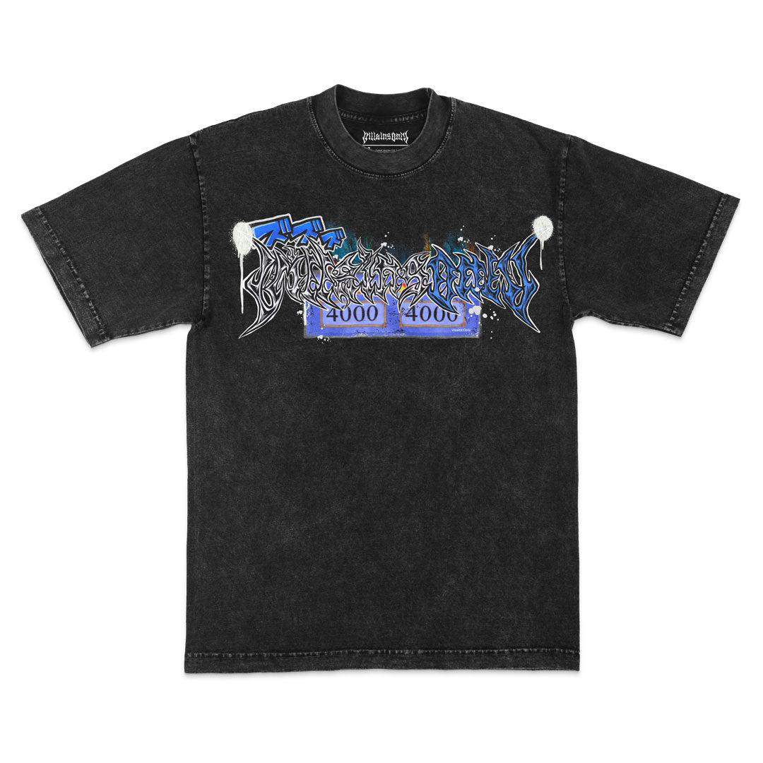 Mortal Breaker Mineral Wash Heavyweight Tee - Black