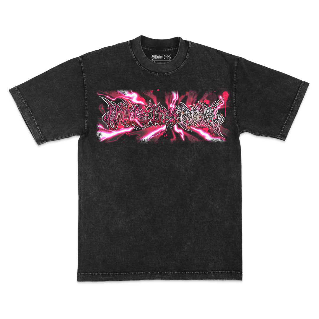 King vs Vessel Mineral Wash Heavyweight Tee - Black