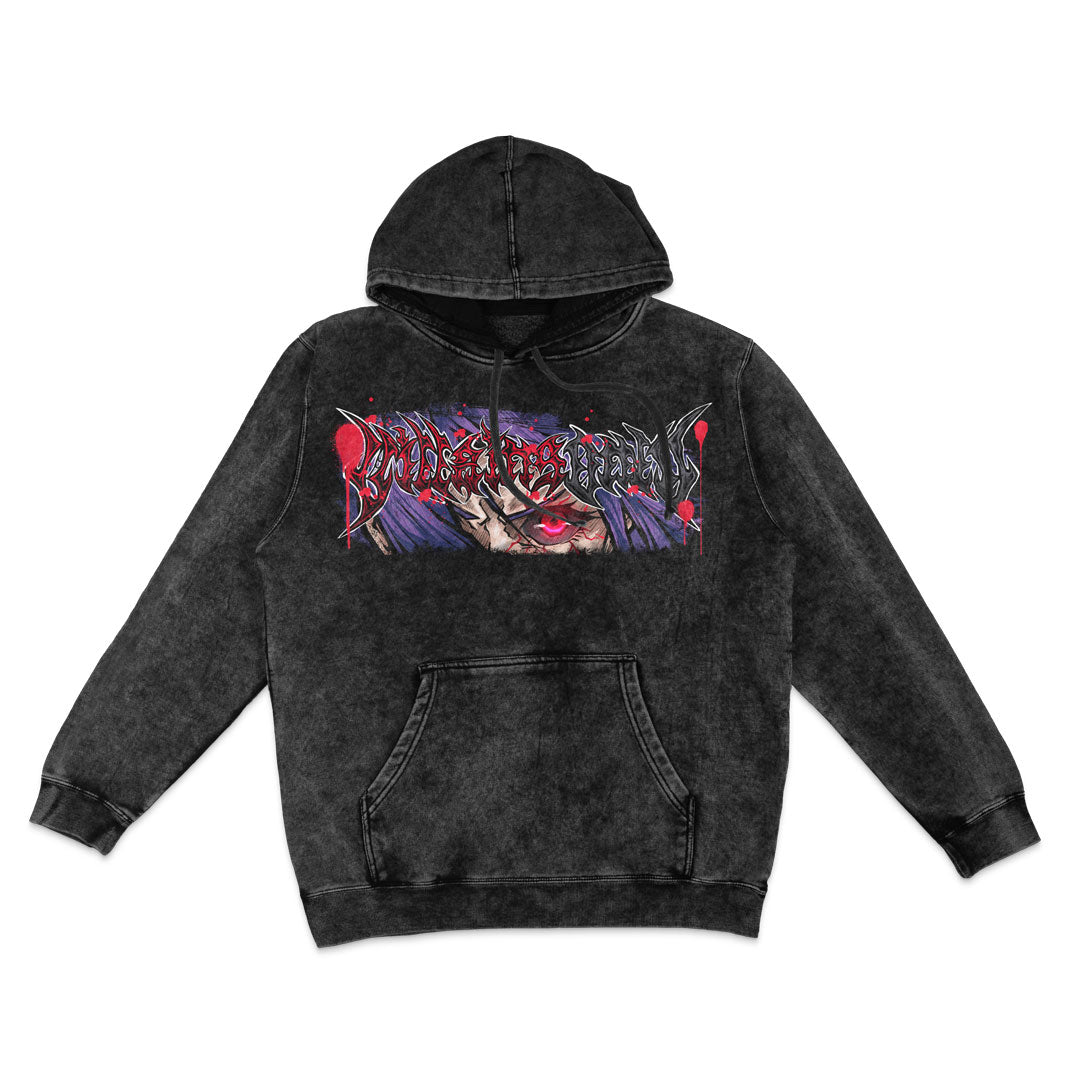 Wing of Ruin Mineral Wash Hoodie - Black