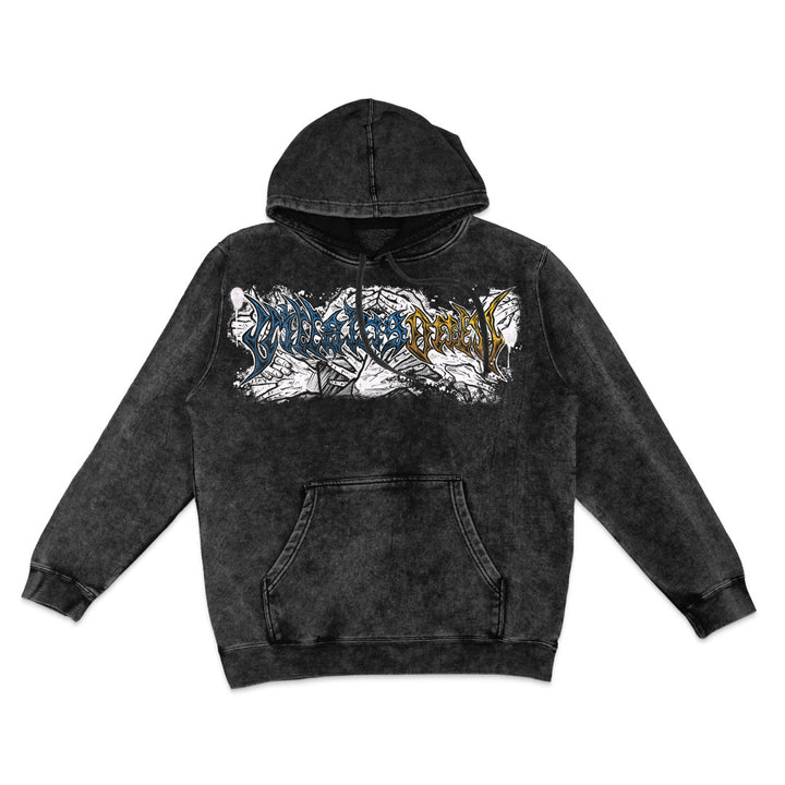 Heir of Shadows Mineral Wash Hoodie - Black