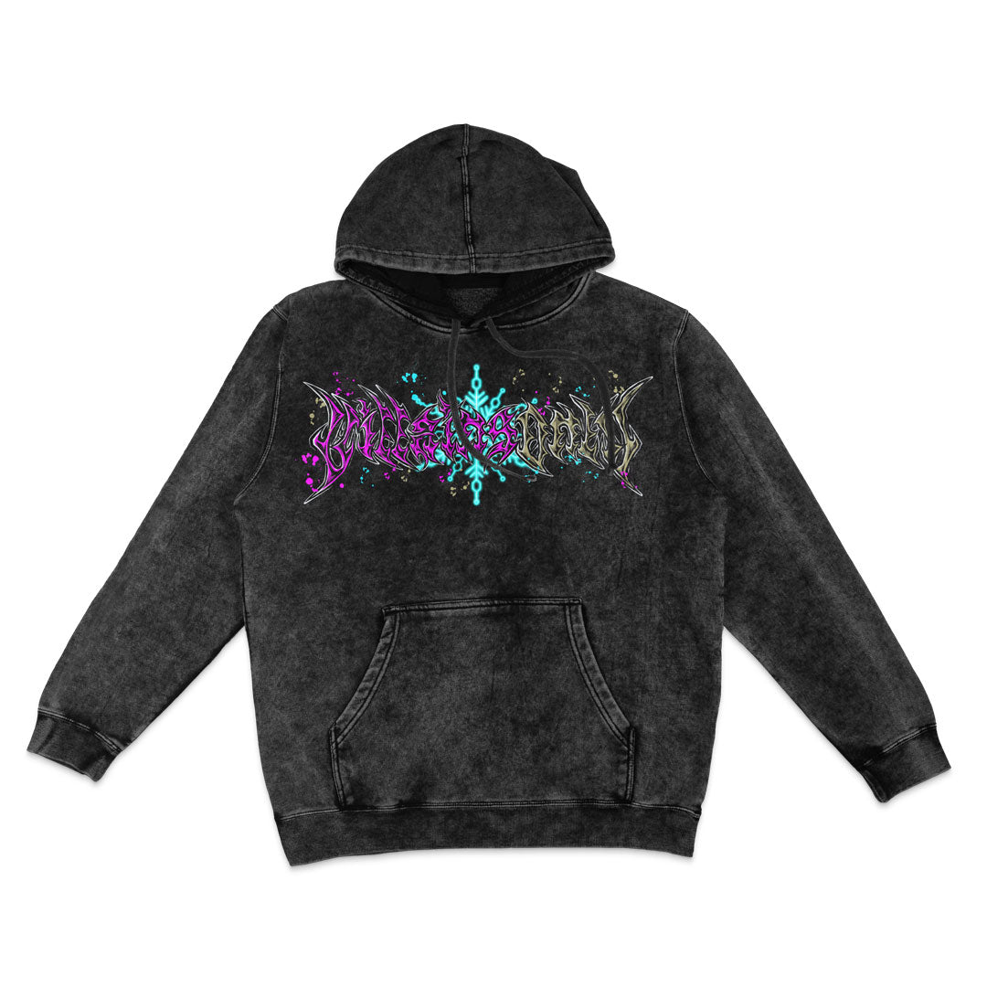 Upper Moon 3 Mineral Wash Hoodie - Black
