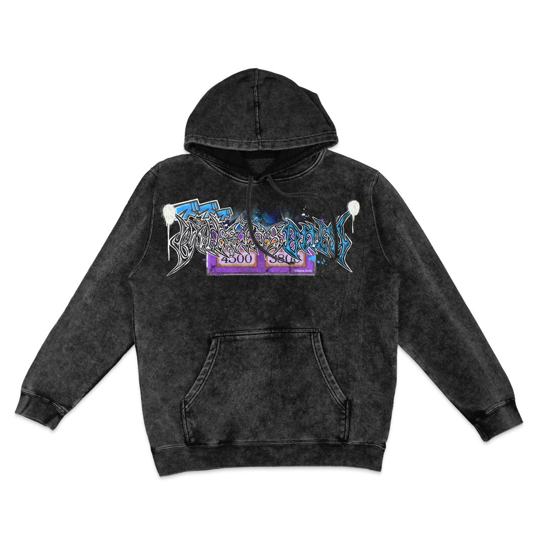 Fusion of Legends Mineral Wash Hoodie - Black