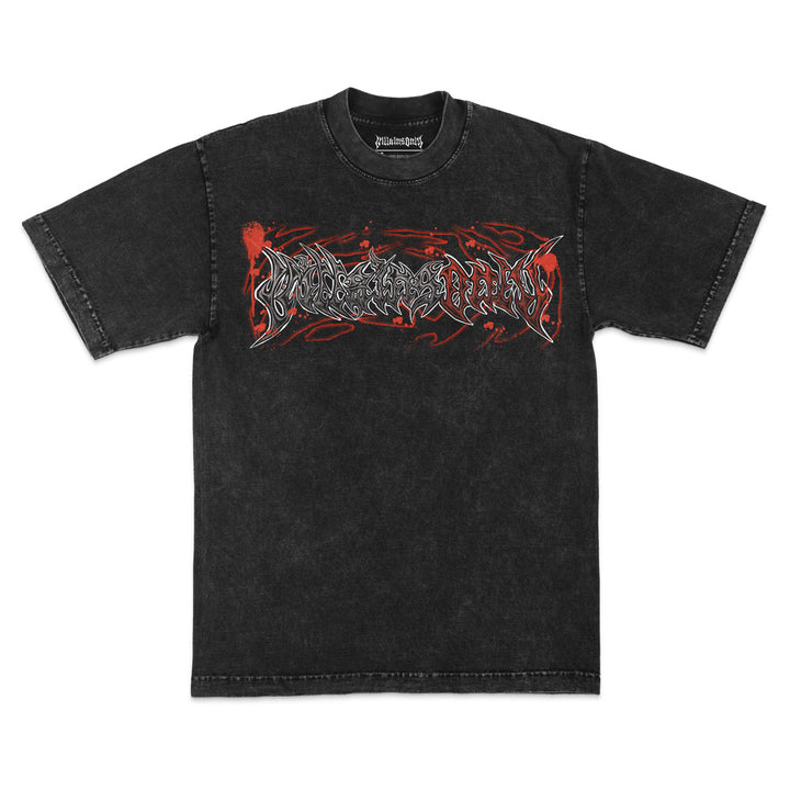 Shadow of Oblivion Mineral Wash Heavyweight Tee - Black