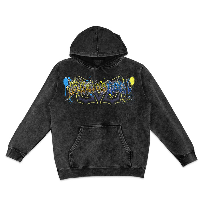 Prince of Ruin Mineral Wash Hoodie - Black