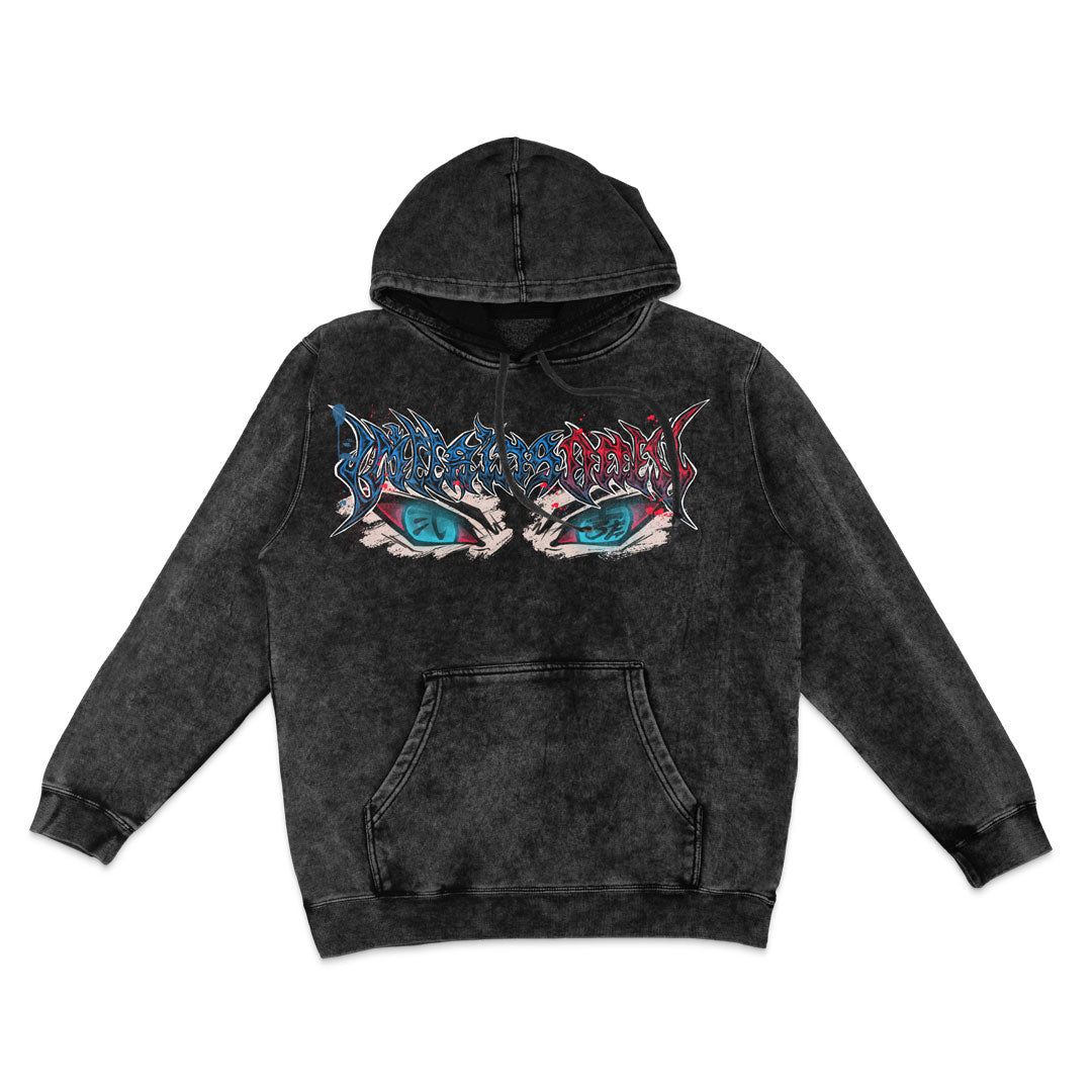 Dark Current Mineral Wash Hoodie - Black