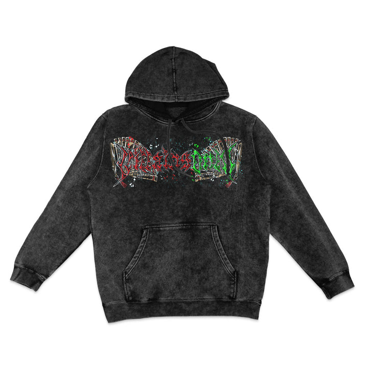Upper Moon 2 Mineral Wash Hoodie - Black