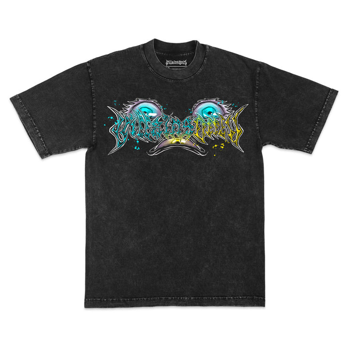 Cursed Union Mineral Wash Heavyweight Tee - Black