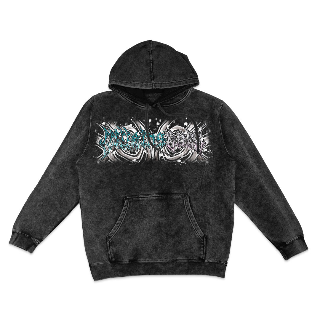 Eternal Winter Mineral Wash Hoodie - Black