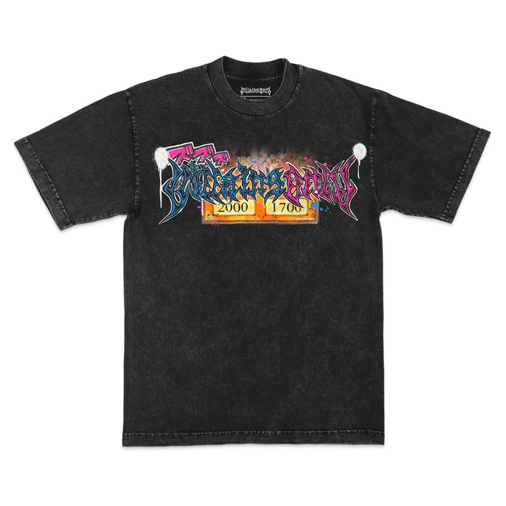 Spell-Kissed Mineral Wash Heavyweight Tee - Black