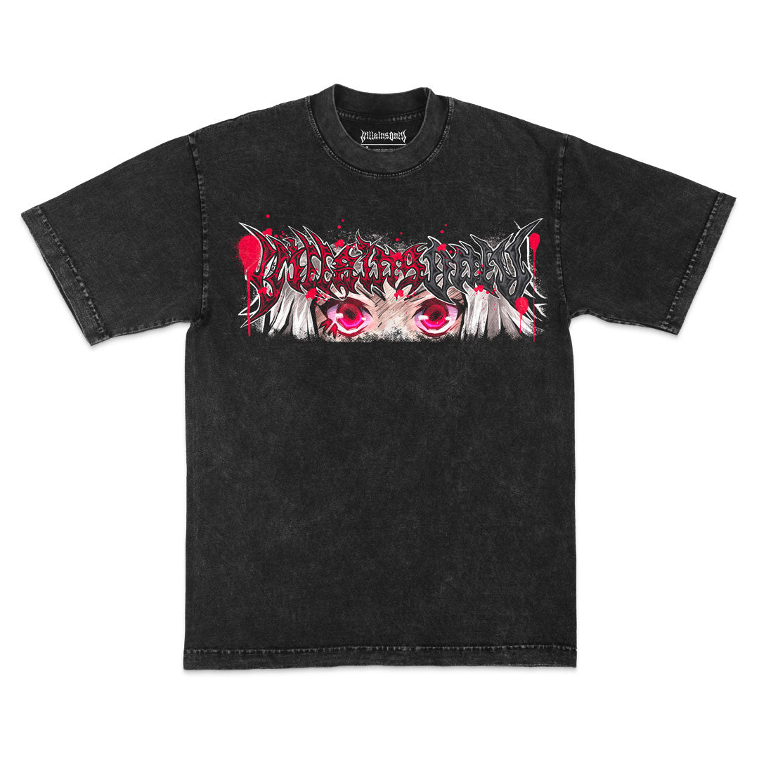 Stitched Madness Mineral Wash Heavyweight Tee - Black