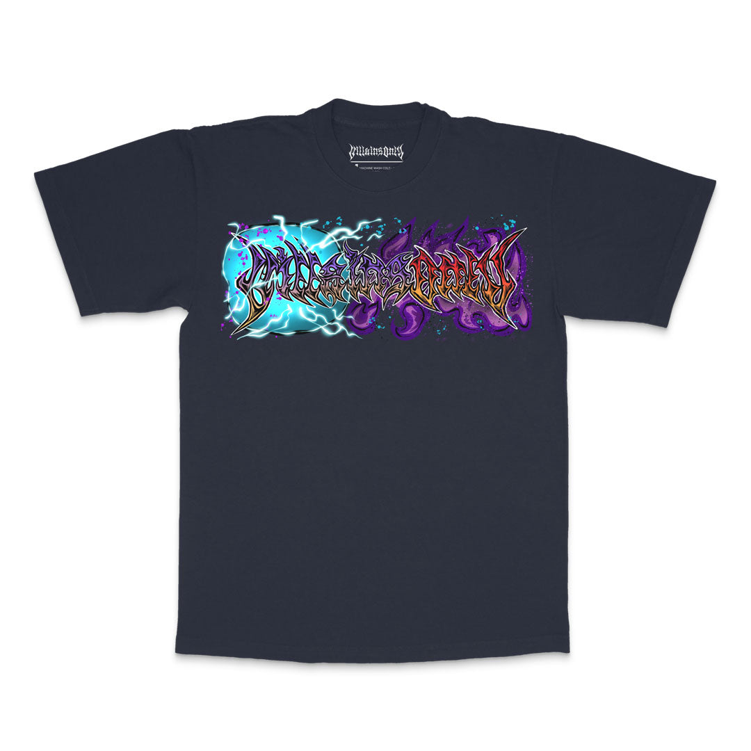 Rumble Ruler Heavyweight Tee - Navy