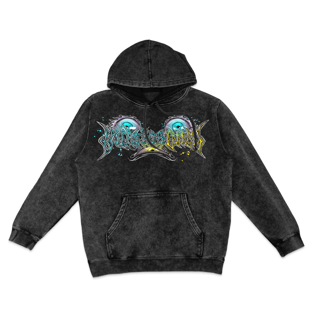 Cursed Union Vintage Wash Hoodie - Black