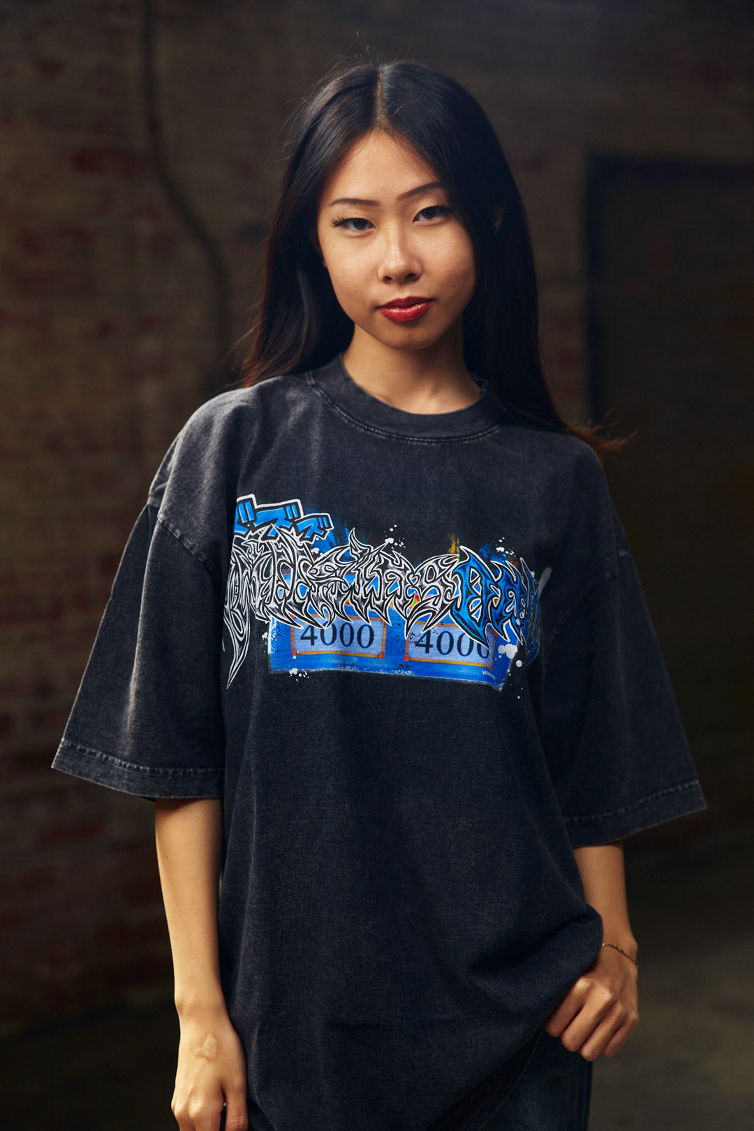 Mortal Breaker Mineral Wash Heavyweight Tee - Black