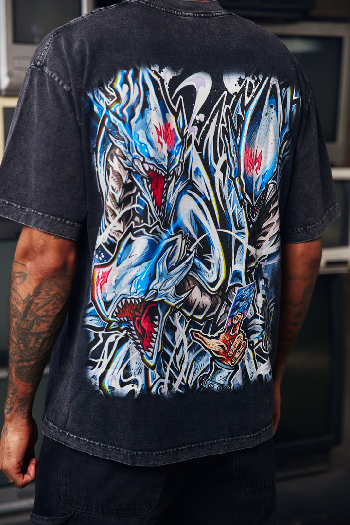 Fusion of Legends Mineral Wash Heavyweight Tee - Black