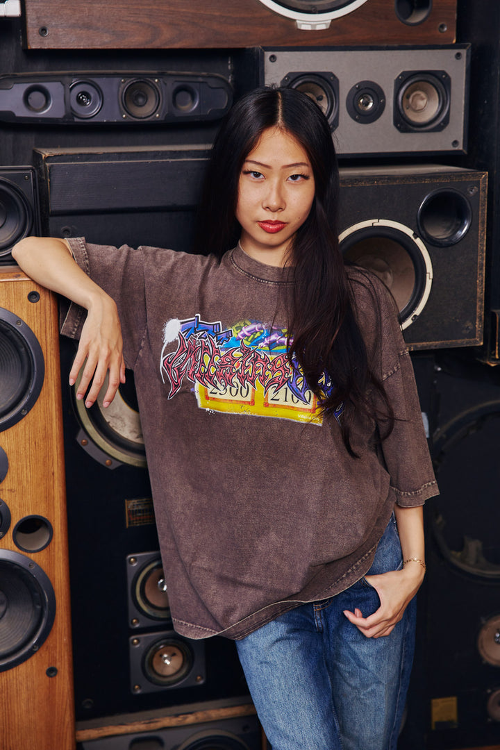 Darkcaster Mineral Wash Heavyweight Tee - Cocoa