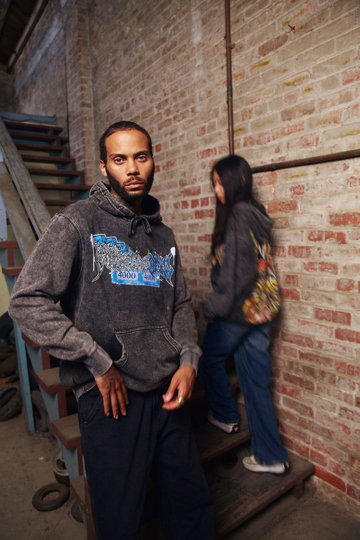 Fusion of Legends Mineral Wash Hoodie - Black