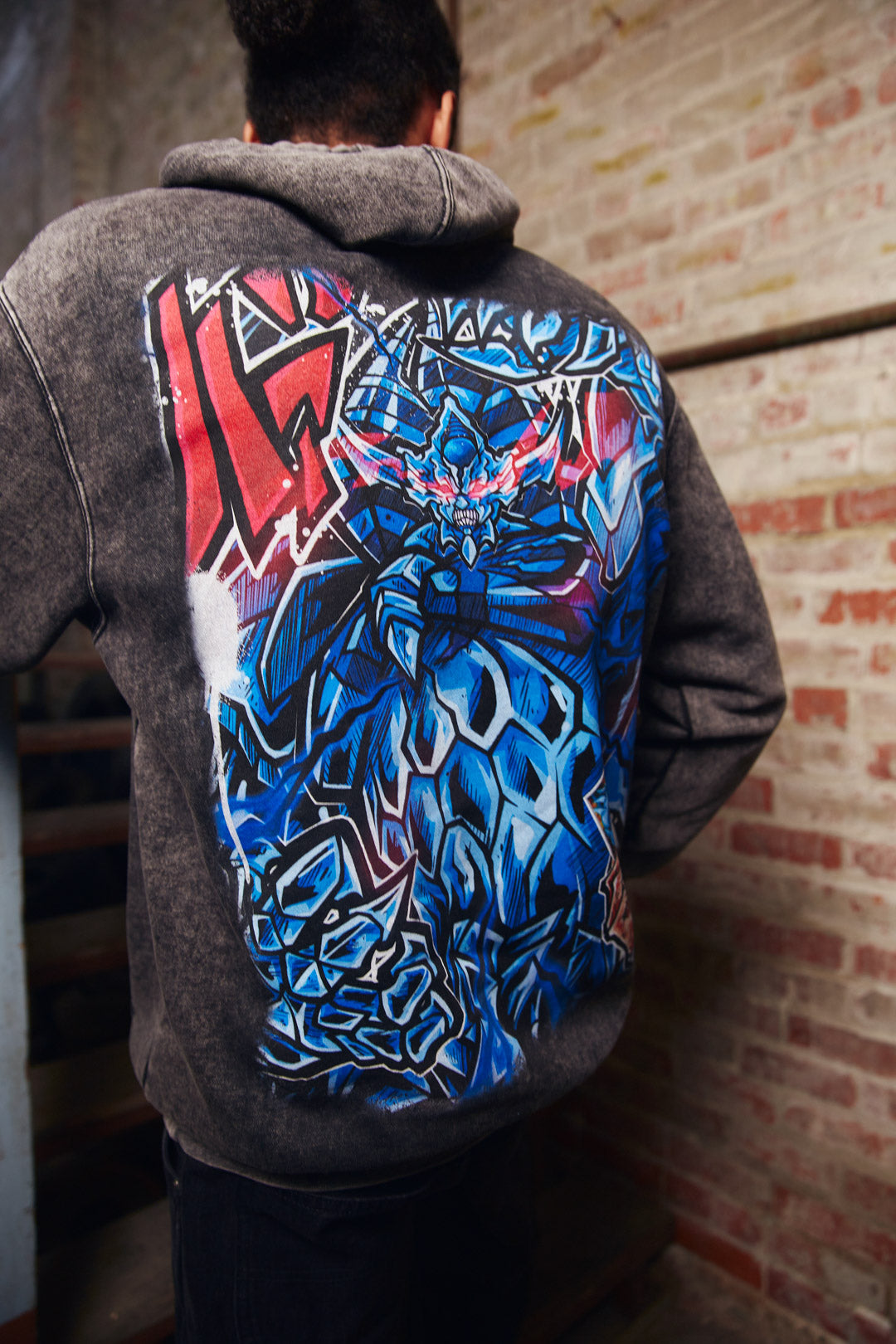 Mortal Breaker Mineral Wash Hoodie - Black
