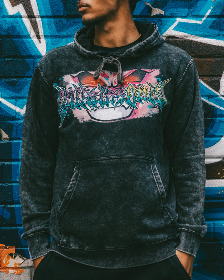 Evil Incarnate Mineral Wash Hoodie - Black
