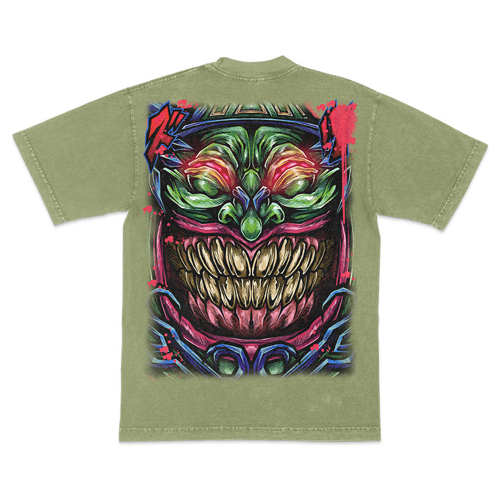Draw Two Mineral Wash Heavyweight Tee - Matcha