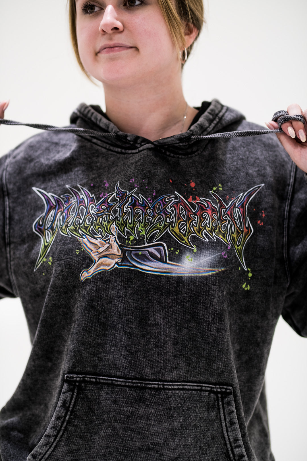 Ultimate Being Vintage Wash Hoodie - Black