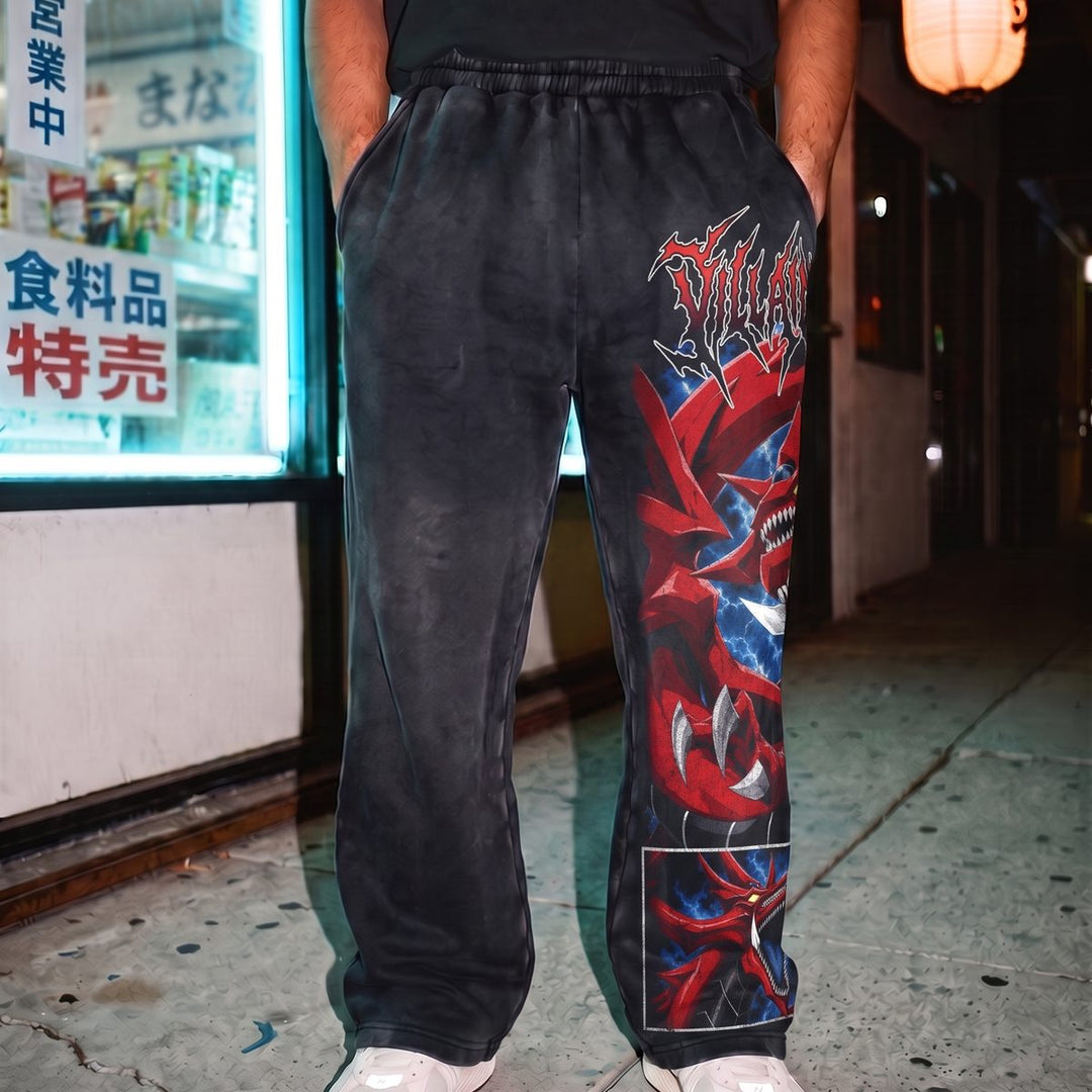 Sky God Heavyweight Baggy Sweatpants - Vintage Black